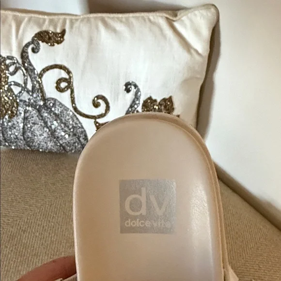 DV by Dolce Vita Cream Sandals with Gold Buckles - Picture 6 of 6